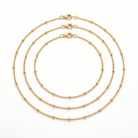 Layered Satellite Chain Necklace Set
