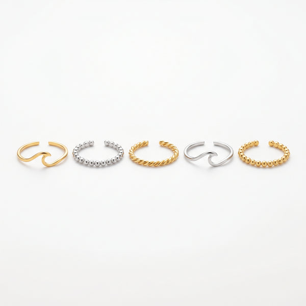 Adjustable Toe Ring Set