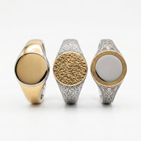 Stackable Signet Ring Set