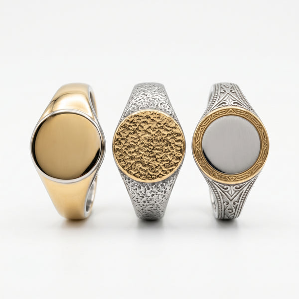 Stackable Signet Ring Set