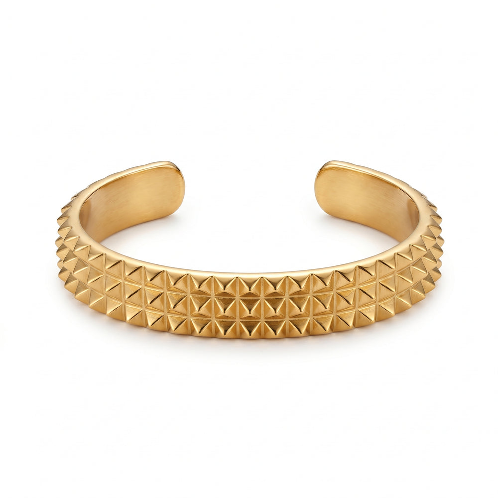 Spike Textured Cuff Bracelet