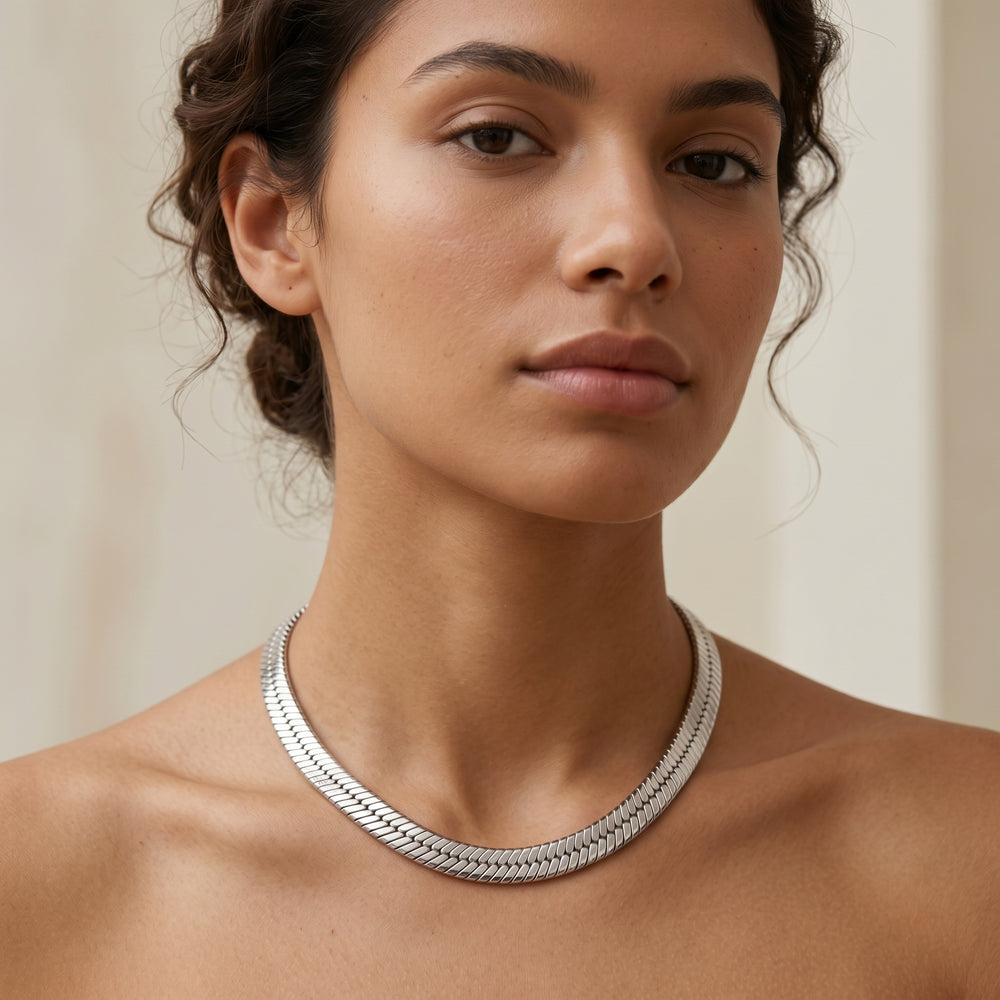 Snake Chain Choker Necklace