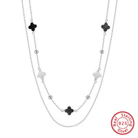 Clover Shell Double Layer Necklace