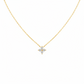 Lucky Clover Diamond Necklace 18K Gold Tone