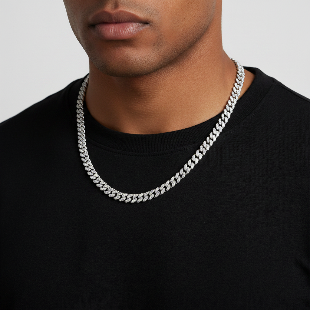Iced Out Cuban Link Chain Necklace