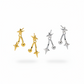 Star Burst Ear Jacket Earrings